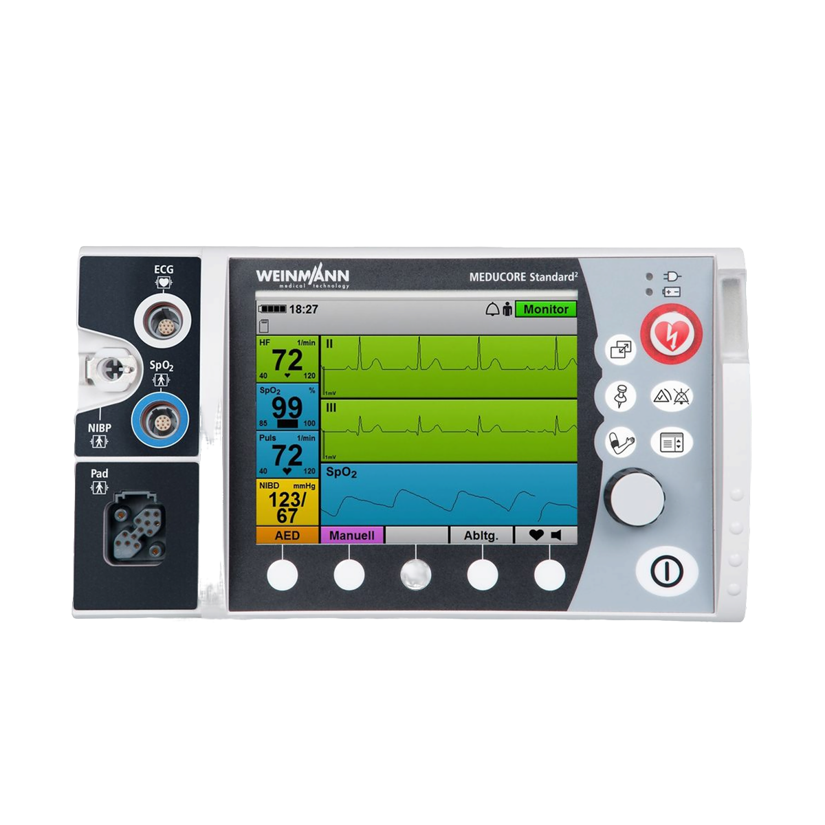 Дефибриллятор с функцией мониторинга Weinmann MEDUCORE Standard²