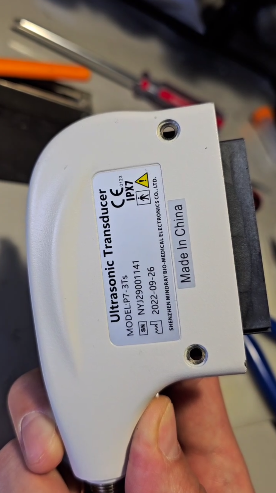 Ремонт чреспищеводного УЗИ-датчика Mindray P7-3Ts — устранение ошибки перегрева