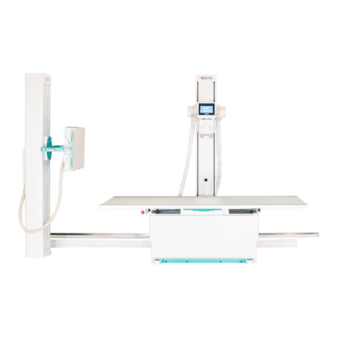 Цифровой рентгеновский аппарат ЭЛЕКТРОН на два рабочих места со стационарным столом