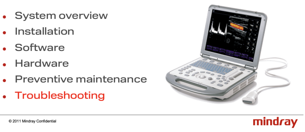 Типичные поломки УЗИ аппарата Mindray M5 и их решение. Troubleshooting.